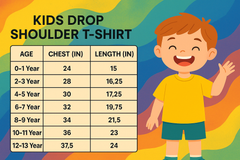 Kids Premium Drop Shoulder T shirt