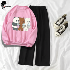Women's Premium Sweatshirt And Pant Set