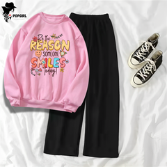 Women's Premium Sweatshirt And Pant Set