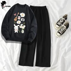 Women's Premium Sweatshirt And Pant Set