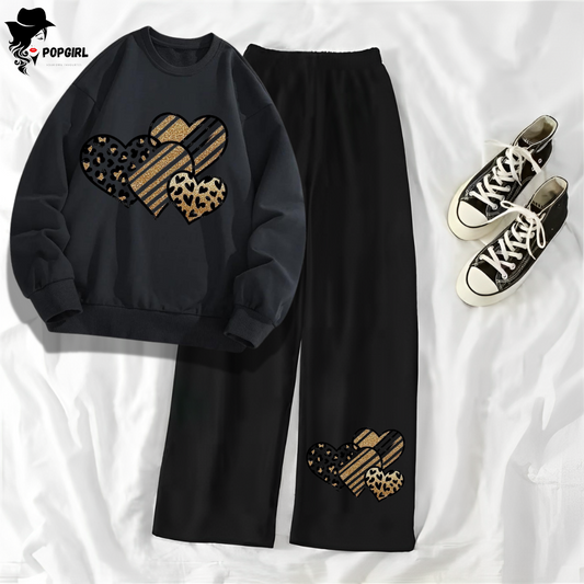 Women's Premium Sweatshirt And Pant Set