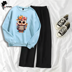 Women's Premium Sweatshirt And Pant Set