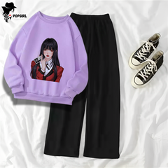 Women's Premium Sweatshirt And Pant Set