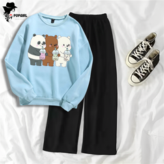 Women's Premium Sweatshirt And Pant Set