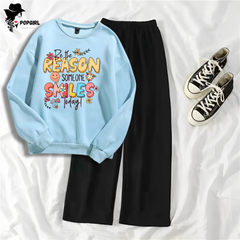 Women's Premium Sweatshirt And Pant Set