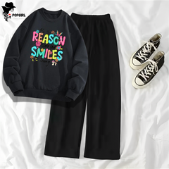 Women's Premium Sweatshirt And Pant Set