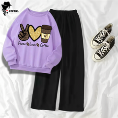 Women's Premium Sweatshirt And Pant Set