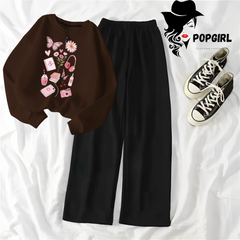 Women's Premium Sweatshirt And Pant Set