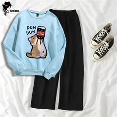 Women's Premium Sweatshirt And Pant Set