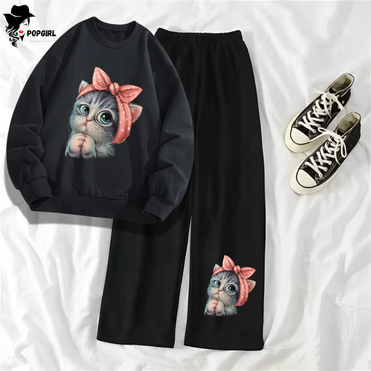 Women's Premium Sweatshirt And Pant Set
