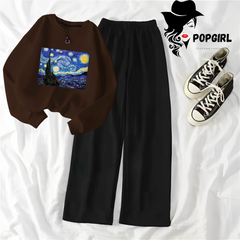 Women's Premium Sweatshirt And Pant Set