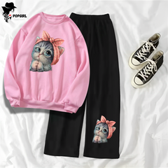 Women's Premium Sweatshirt And Pant Set