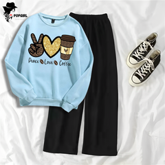 Women's Premium Sweatshirt And Pant Set