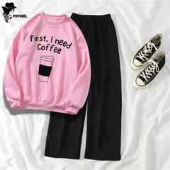 Women's Premium Sweatshirt And Pant Set