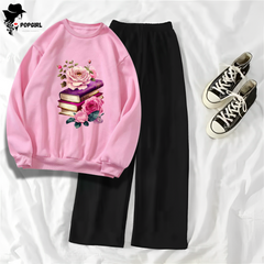 Women's Premium Sweatshirt And Pant Set