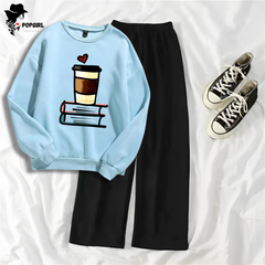 Women's Premium Sweatshirt And Pant Set