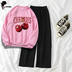 Women's Premium Sweatshirt And Pant Set