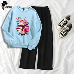 Women's Premium Sweatshirt And Pant Set