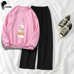 Women's Premium Sweatshirt And Pant Set