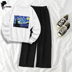 Women's Premium Sweatshirt And Pant Set