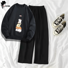 Women's Premium Sweatshirt And Pant Set
