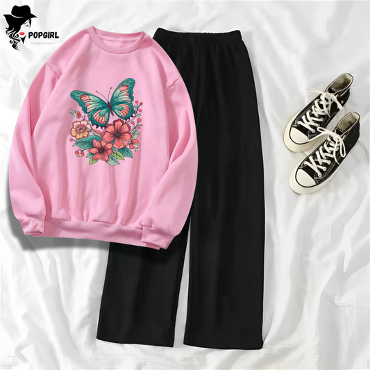 Women's Premium Sweatshirt And Pant Set