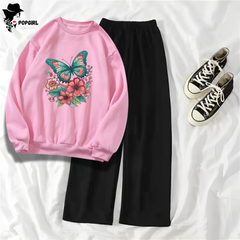 Women's Premium Sweatshirt And Pant Set