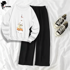 Women's Premium Sweatshirt And Pant Set