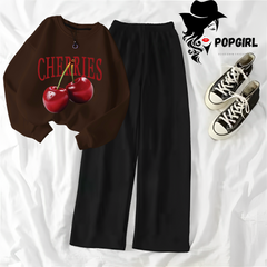Women's Premium Sweatshirt And Pant Set