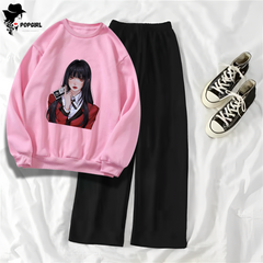 Women's Premium Sweatshirt And Pant Set