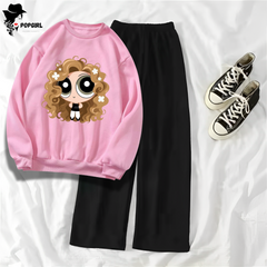 Women's Premium Sweatshirt And Pant Set