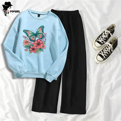 Women's Premium Sweatshirt And Pant Set