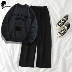 Women's Premium Sweatshirt And Pant Set