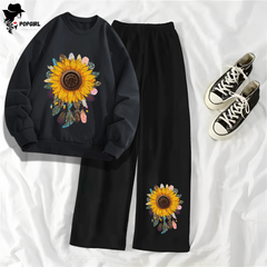 Women's Premium Sweatshirt And Pant Set