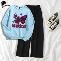 Women's Premium Sweatshirt And Pant Set