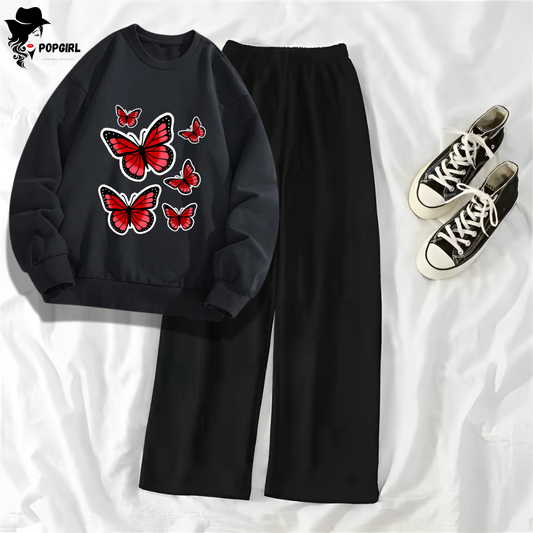 Women's Premium Sweatshirt And Pant Set