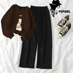 Women's Premium Sweatshirt And Pant Set