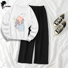 Women's Premium Sweatshirt And Pant Set