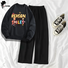Women's Premium Sweatshirt And Pant Set