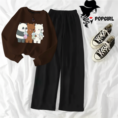 Women's Premium Sweatshirt And Pant Set