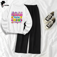 Women's Premium Sweatshirt And Pant Set