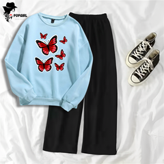 Women's Premium Sweatshirt And Pant Set