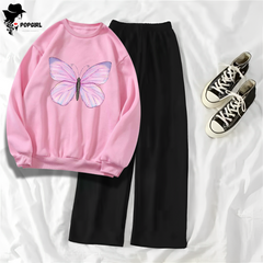 Women's Premium Sweatshirt And Pant Set
