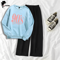 Women's Premium Sweatshirt And Pant Set