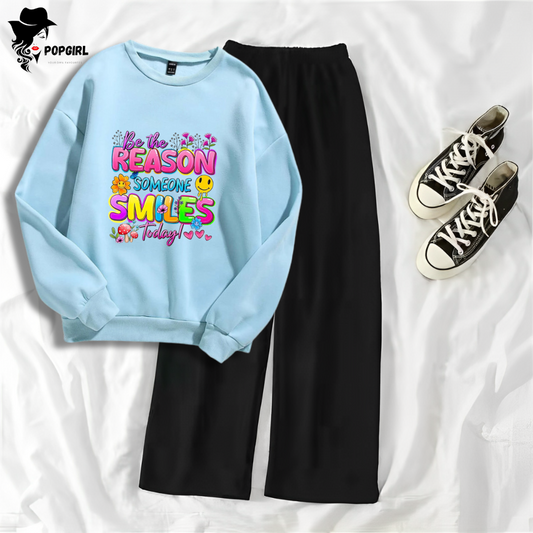 Women's Premium Sweatshirt And Pant Set