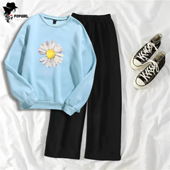 Women's Premium Sweatshirt And Pant Set