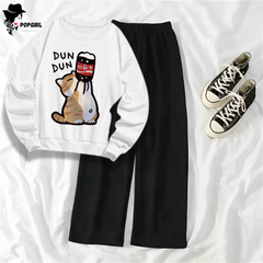 Women's Premium Sweatshirt And Pant Set