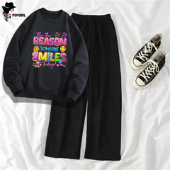 Women's Premium Sweatshirt And Pant Set