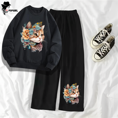 Women's Premium Sweatshirt And Pant Set