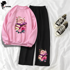 Women's Premium Sweatshirt And Pant Set